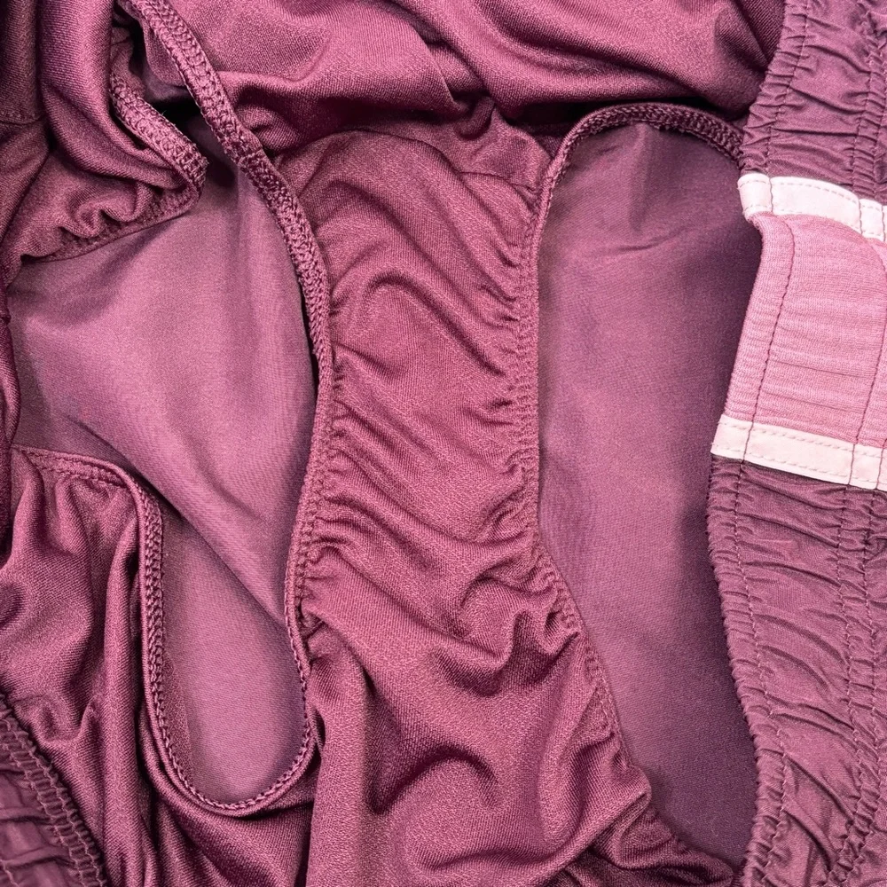 Athletic Works XL 16-18‎ Athletic Shorts Burgundy Lined Elastic Waist Activewear